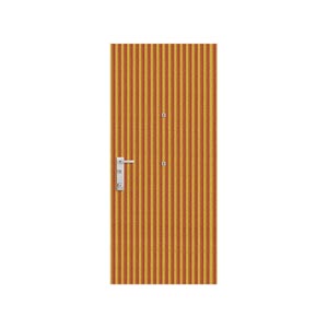 Rivestimenti per porte blindate a motivo di strisce multicolore. | DibiDoku Linear