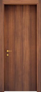 Porta interna in stile classico e legno Noce Nazionale. | Quadra