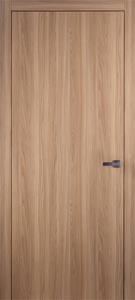 Porta interna design moderno in legno olmo tinta naturale. | Materia PLUS